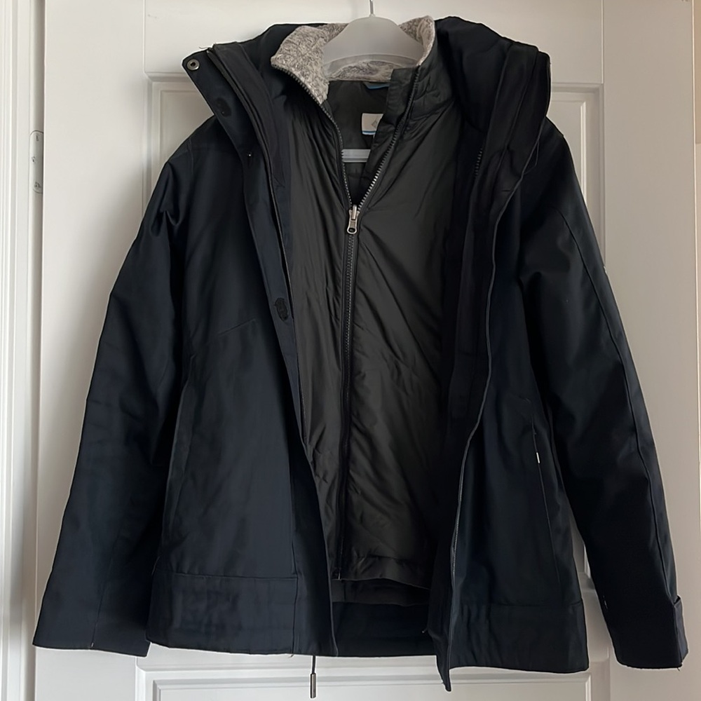 Colombia - 3-in-1 interchange black jacket (lining + outer shell jacket)